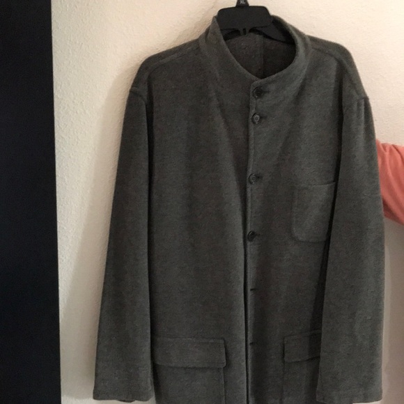 Grey cotton and wool jacket
